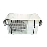 エアコン室外機カバー アルミフィルム 保護カバー サンカット 省エネ 節電 日よけ 断熱防水 固定式 シルバー 簡単脱着 劣化防止