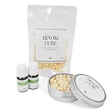 ease アロマオイル ひのきセット クリーンエア(ひのきキューブ20g・ティートリー・レモン 各5ml) 詰め替え用ひのきキューブ 20g付き