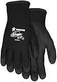Memphis Glove N9690M Ninja Ice 15 Gauge Black Nylon Cold Weather Glove Acrylic Terry Inner HPT Palm 