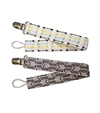 【Lilie】 可愛い おしゃぶり ホルダー 2個 セットマルチ クリップ 新生児 無毒 ビーズ リボン 歯固め ベビーカー お出かけ 落下防止 紛失防止 全8種類 (OH-07)