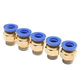 5本入り 空気圧継手 空気圧 ストレート プッシュイン スタッド 継手 コネクタ エアウォーター PC10-02