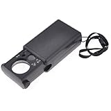 uxcell 拡大鏡　拡大レンズ　30X21mm 60X12mm ダブルレンズ　宝石ルーペ　LED　折りたたみ　ライト