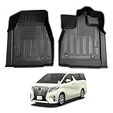 【beyond self】トヨタ アルファード ヴェルファイア 20系 1列目 3Dフロアマット 立体フロアマット 車種専用設計 TPE素材 カーマット 防水 耐汚れ ズレ防止 カスタムパーツ 保護パーツ カー用品 (アルファード ヴェルファイア 20系)