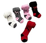 Taiycyxgan新生児赤ちゃん女の子コットンタイツ5 - Pack Bowknot Infantsレギンスストッキング