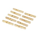 dophee 10個入り5 x 30 mm純粋な銅真鍮ワインジュエリーボックスHidden Invisible Concealedバレルヒンジ