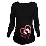 Linyuan ファッション Mum's Clothing Baby's Love Mark Women Maternity Pregnancy Tシャツ T Shirt K132