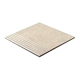 タイル リフォーム タイル デザインタイル 屋外床 寒冷地使用可能 磁器質 アンチスリップ加工 コローレ 300角階段 カラー3 ケース単位（12枚）