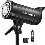 Godox SK400IIV LEDスタジオフラッシュ400 Ws、5600 K 2.4 GN 65 LED造形ランプ付きスタジオフラッシュスタジオ用Bowensスタンド、商業撮影