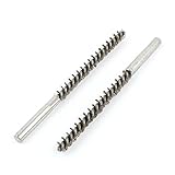 uxcell チューブブラシ　長さ15cm　直径10mm　ステンレス鋼製　線管　クリーニング　ブラシ　2個入