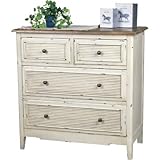 フレンチカントリー　ヴィンテージ加工が落ち着く♪　天然木　チェスト　幅80cm　【Ｂｌｏｓｓｏｍ（ブロッサム）】