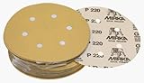 Mirka 23-624-180 6" 6-Hole 180 Grit Dustless Hook & Loop Sanding Discs - 50 Pack [並行輸入品]