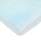 American Baby Company Heavenly Soft Chenille Porta-Crib Sheet, Blue by American Baby Company [並行輸入品]