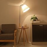 AMOS フロアランプリビングルームベッドルーム棚シンプルな近代的な垂直の床のベッドサイドランプ ( 色 : ブラック )