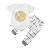 (プタス)Putars ベビー服 子供服 上下セット Tシャツ 半袖 男の子 クロス柄 可愛い スポーツ 運動会 旅行 記念日 プレゼント 6-24ヶ月