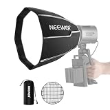 NEEWER 12"/30cm八角形ソフトボックス NEEWERマウント クイック折り畳み クイックセットアップ ミニソフトボックス ディフューザー/ハニカムグリッド/バッグ付き MS60 MS60B MS60C MS150B LEDビデオスタジオライト用 NS3P