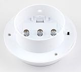 ソーラーパネル搭載サークルライト　夜間自動点灯　ホワイト