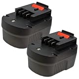 【JC】2個セット ブラックアンドデッカー A12対応 12V ニカド 互換バッテリー 2.0Ah CDC120AK 対応