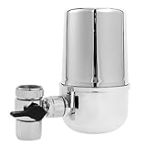 Anysell77　二合一　蛇口クレーン　 節水器　　蛇口浄水器　　フィルター　　360度回転式 　ステンレス色