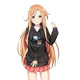 RUIBOCOS SAO ソードアート・オンライン アスナ 印象パーカー コスプレ衣装 男女兼用 春秋服 (パーカー,L)