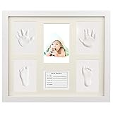 Relaxtoo ベビーフレーム 手形 足形 フォトフレーム 記念フレーム 写真立て ベビー記念品 置き掛け兼用 無毒で安全 赤ちゃん 出産祝いギフト 内祝い ベビー記念品 日本語取扱説明書付き