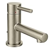 Moen 6191BN Align One-Handle Low Arc Bathroom Faucet, Brushed Nickel [並行輸入品]