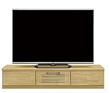 ロティ 145TVボード（扉・フラップ） ラバーウッド材 ウレタン塗装 日本製 (ナチュラル)