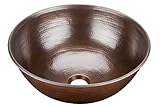 ECOSINKS BRV-1405BC Pinnacle Handmade Solid Copper Vessel, Aged Copper by Sinkology