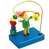 ベビークラシックおもちゃの子供木製のローラーコータービーズ早期学習教育玩具 - 迷路おもちゃビーズ ( Color : A )