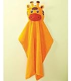 Embroidered Giraffe Face Hooded Towel by GetSet2Save [並行輸入品]