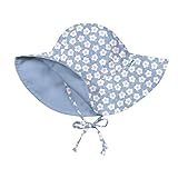 i play アイプレイ リバーシブルハット UVカット あご紐付 ベビー キッズ 帽子 女の子 TODDLER:2-4歳 Light Blue Blossom