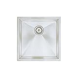 Blanco 516224 16-Inch Precision R10 Medium Single Bowl Undermount Sink, Stainless Steel [並行輸入品]