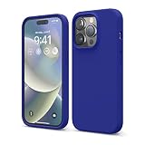 elago iPhone 14 Pro ケース 対応 iPhone 14 Pro ケース 液体 シリコン ケース 全面保護 カバー 耐衝撃 傷防止 柔らかいマイクロファイバーの裏地 6.1インチ(コバルトブルー)
