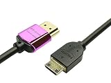 ATS direct ミニHDMIケーブル 0.5m 4K2K 60P 4.4.4 24bit HDMI2.0対応 HDMI A/ミニHDMI C プレミアムハイスピード仕様ケーブル使用【A0401】