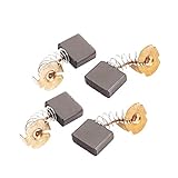 uxcell　カーボンブラシ　19x16x7mm　電気モーターカーボン　金属　4個入