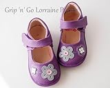 [ペディペド] pediped Grip n Go グリップゴー Lorraine/ロレイン - セカンドベビーシューズ パープル EU21 (日本サイズ13-13.5cm) 【並行輸入】