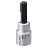 プロクソン(PROXXON) ヘックスビットソケット 3/8" ショート(50mm) 7mm No.83579