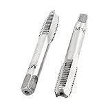 uxcell プラグメトリックタップ　ハンドプラグタップ 高速度鋼 刃 1.5nnピッチ メトリック テーパー 3枚