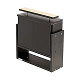 【JAJAN】フィギュアラック「レギュラー」55シリーズ奥行19cm専用上置きロータイプ対応天井高225-252.5cm ブラック【正規品】 CR-5519USBK[地震対策]