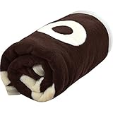 ottostyle.jp 【フワッとやさしい肌触り】 マシュマロタッチ マイクロファイバーひざ掛け (75×105cm) リングドット/ブラウン