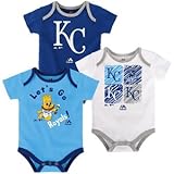 Kansas City Royalsベビー/幼児Go Team 3 Piece Creeper Set ブルー