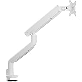 COFO 無重力モニターアーム Pro シングル 17〜40インチ、2.5〜14kg対応 角度/高さ 上下左右 調整可能 ダブルメカニカルスプリング式 デスク設置用 スチール アルミ合金製 (ホワイト)
