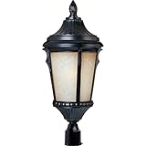 Maxim Lighting 85010LTES One Light Latte Glass Espresso Post Light, Black [並行輸入品]