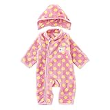 (チャックル) chuckle あったかソフトボアフード付き防寒カバーオール ピンク 70cm P2916-70-20