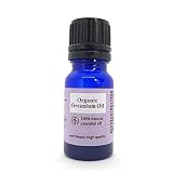 アロマ エッセンシャルオイル (精油) 100%ピュア オーガニック認証 原料使用 ゼラニウム オイル 10ml アンドエスエイチ