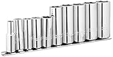 Stanley Proto J52111 10 Piece 6 Point 3/8 Drive Deep Socket Set by Stanley-Proto