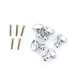 Pixnor 5点25 mmクリスタルガラスダイヤモンド形状キャビネットノブ引き出しプルハンドルキッチン