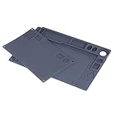 KKmoon 2-in-1 シリコン ベースマット+延長マット 断熱パッド 作業マット 500℃耐熱性 高温保守作業 修理 溶接 BGAはんだ付け用 修理はんだステーションマット