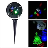 Ameelie クリスマス プロジェクターライト led 投影ランプ LEDプロジェクションライト 防水 レーザーライト 自動光線回転 角度調節 雰囲気作り スポットライト ステージライト 置物ライト