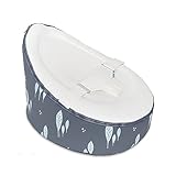 Doomoo Seat New for 2016 - Baby beanbag from Birth-30kg Leaves Grey by Doomoo