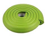 コーナーガード 全長2mｘ1本 Ｌ型 厚手タイプ 両面テープ付 コーナークッション 赤ちゃん ケガ防止 グリーン